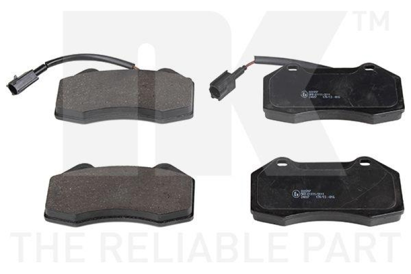 NK 222397 Bremsbelagsatz, Scheibenbremse f&uuml;r ABARTH, ALFA ROMEO