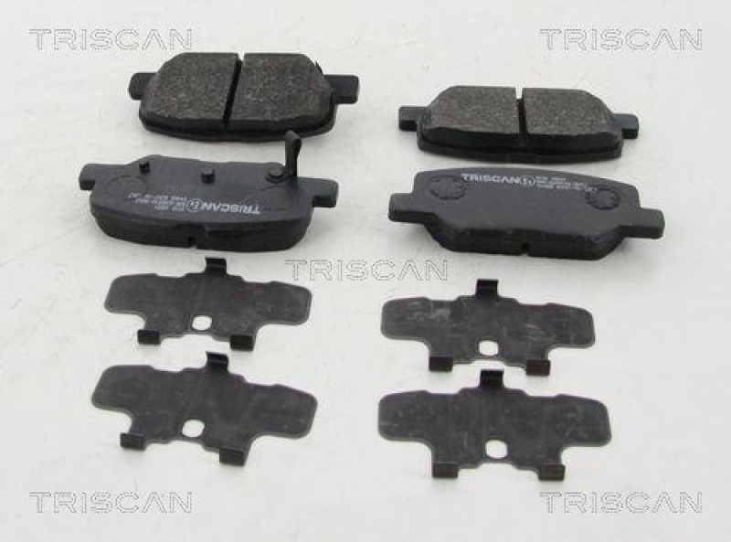 TRISCAN 8110 10601 Bremsbelag Hinten f&uuml;r Mazda, Mitsubishi