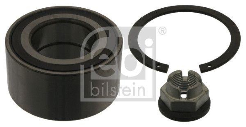 FEBI BILSTEIN 39623 Radlagersatz mit ABS-Impulsring, Achsmutter und Sicherungsring f&uuml;r Renault
