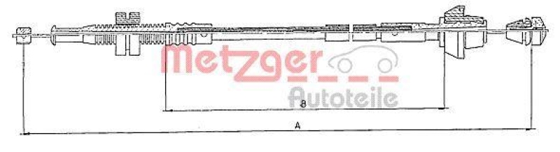 METZGER 10.0152 Gaszug f&uuml;r FORD