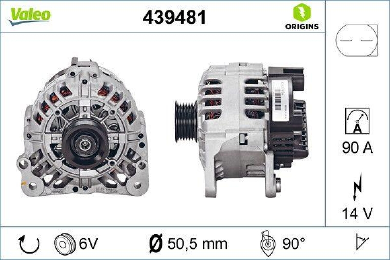 VALEO 439481 Generator Neu - ORIGINS