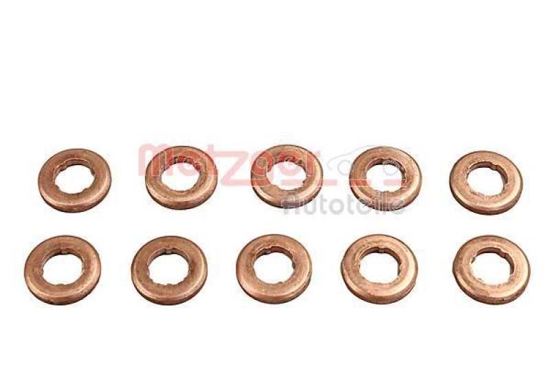 METZGER 0873007 W&auml;rmeschutzscheibe, Einspritzanlage f&uuml;r AUDI/BENTLEY/VW INHALT 10 ST&Uuml;CK