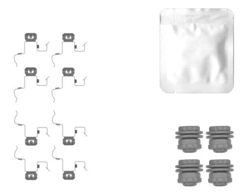 HELLA 8DZ 355 207-081 Zubeh&ouml;rsatz, Scheibenbrem