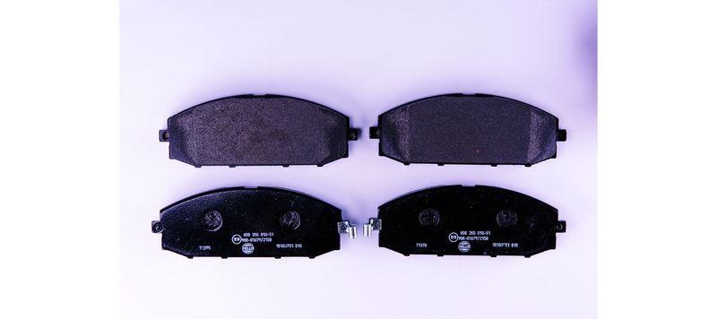 HELLA 8DB 355 010-511 Bremsbelagsatz, Scheibenbremsbelag f&uuml;r NISSAN