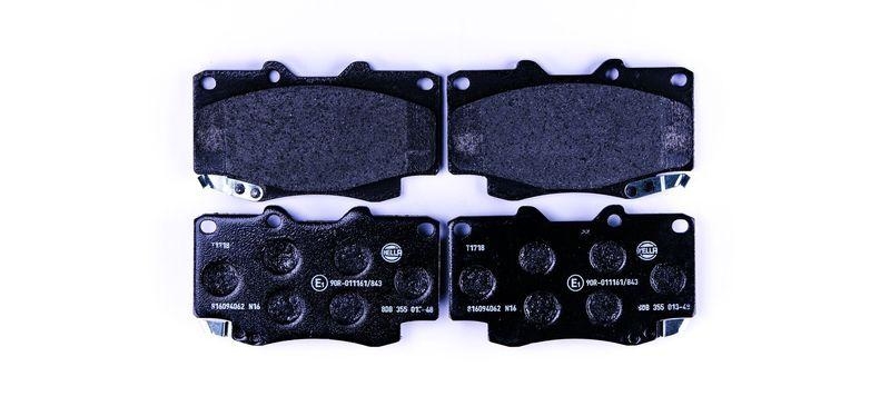 HELLA 8DB 355 013-481 Bremsbelagsatz, Scheibenbremsbelag f&uuml;r TOYOTA