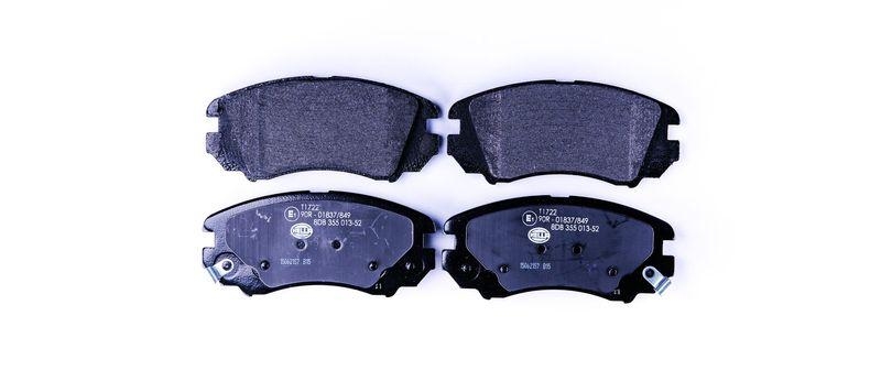 HELLA 8DB 355 013-521 Bremsbelagsatz, Scheibenbremsbelag f&uuml;r HYUNDAI/KIA