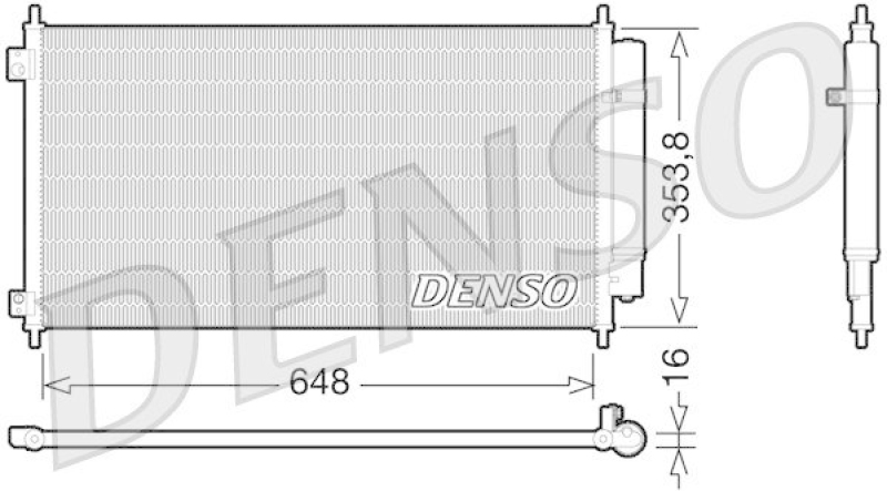 DENSO DCN40010 Kondensator A/C HONDA ACCORD