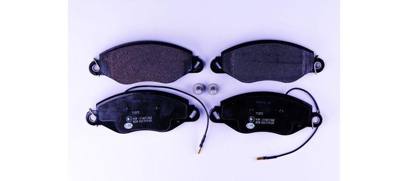 HELLA 8DB 355 010-531 Bremsbelagsatz, Scheibenbremsbelag für NISSAN