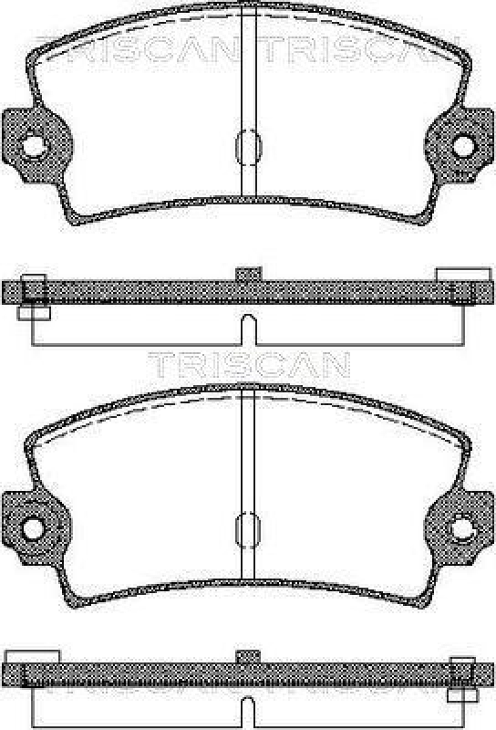 TRISCAN 8110 25016 Bremsbelag Hinten f&uuml;r Renault Espace