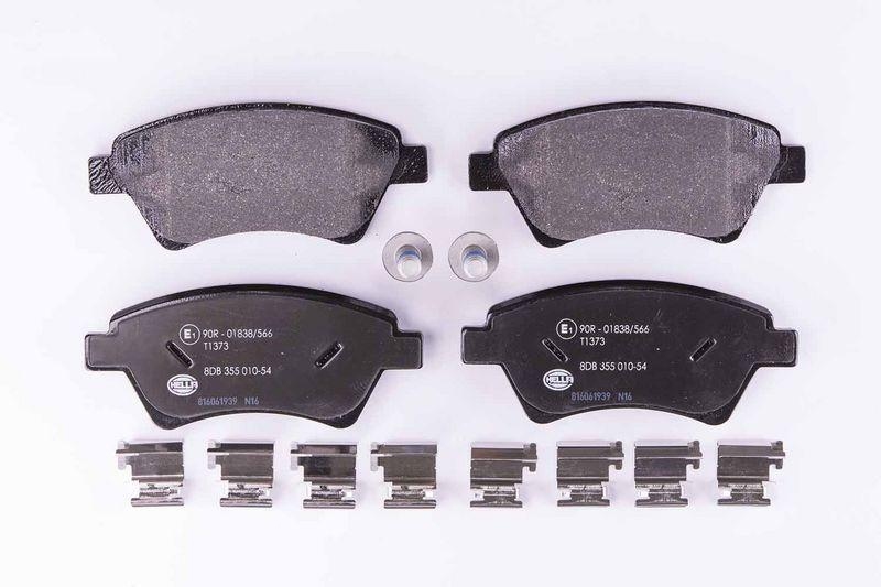 HELLA 8DB 355 010-541 Bremsbelagsatz, Scheibenbremsbelag für RENAULT