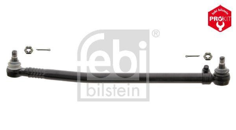 FEBI BILSTEIN 15934 Lenkstange mit Kronenmuttern und Splinten, vom Lenkgetriebe zur 1. Vorderachse f&uuml;r Mercedes-Benz