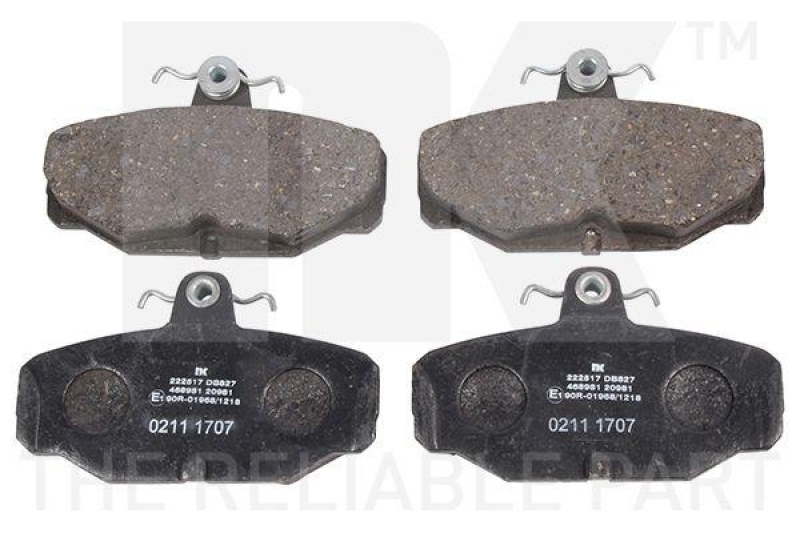 NK 222517 Bremsbelagsatz, Scheibenbremse f&uuml;r AC, FORD, PANTHER, TVR