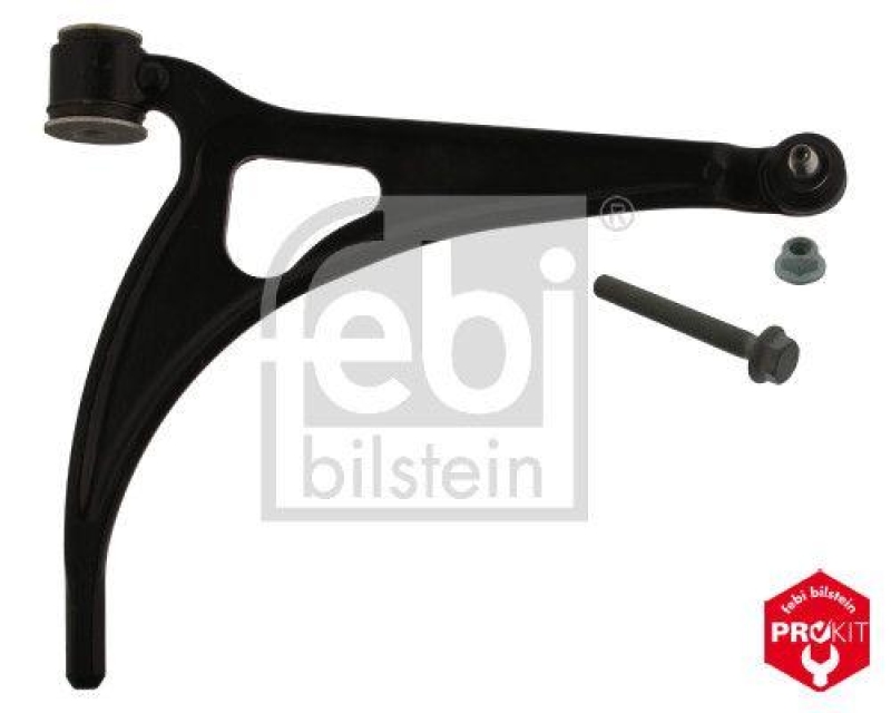FEBI BILSTEIN 39645 Querlenker mit Lager, Gelenk, Befestigungsschraube und Sicherungsmutter f&uuml;r VW-Audi