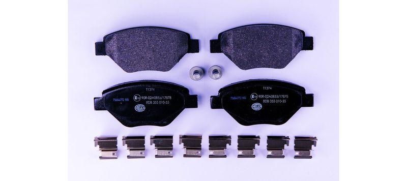 HELLA 8DB 355 010-551 Bremsbelagsatz, Scheibenbremsbelag f&uuml;r RENAULT