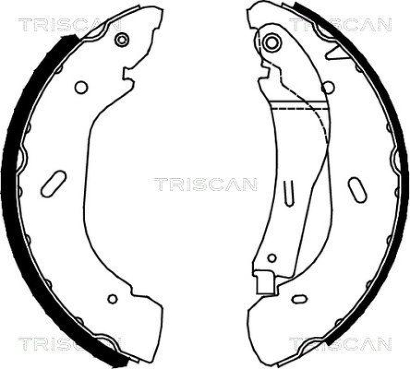 TRISCAN 8100 16005 Bremsbacken f&uuml;r Ford Transit