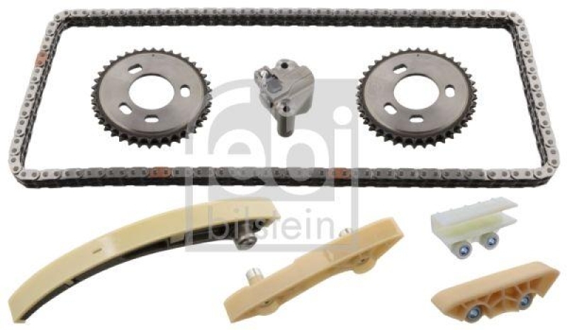 FEBI BILSTEIN 102202 Steuerkettensatz f&uuml;r Nockenwelle, mit Gleitschienen und Kettenspanner f&uuml;r Ford