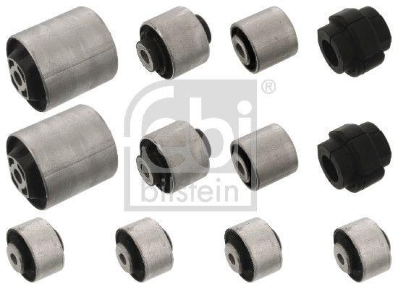 FEBI BILSTEIN 45551 Querlenkerlagersatz mit Stabilisatorlagern f&uuml;r VW-Audi