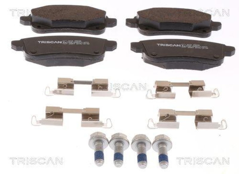 TRISCAN 8110 25048 Bremsbelag Hinten f&uuml;r Renault