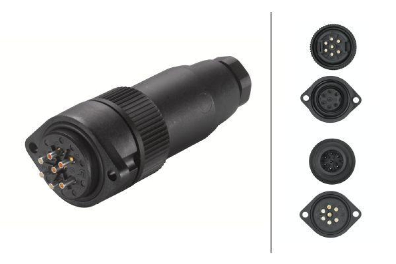 HELLA 8JA 006 807-801 STECKER 7POL GN