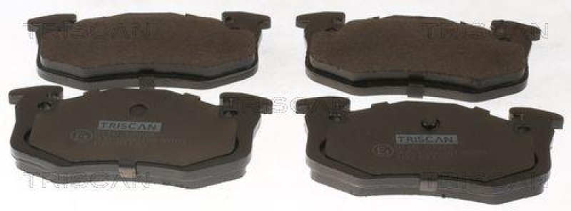 TRISCAN 8110 10943 Bremsbelag Hinten f&uuml;r Citroen, Peugeot, Renault