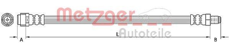 METZGER 4110921 Bremsschlauch f&uuml;r MB VA links/rechts