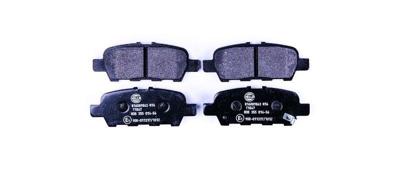 HELLA 8DB 355 014-561 Bremsbelagsatz, Scheibenbremsbelag f&uuml;r SUZUKI/NISSAN