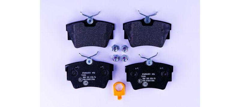 HELLA 8DB 355 010-761 Bremsbelagsatz, Scheibenbremsbelag f&uuml;r OPEL/RENAULT/NISSAN