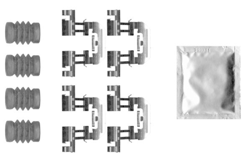 HELLA 8DZ 355 207-251 Zubeh&ouml;rsatz, Scheibenbrem