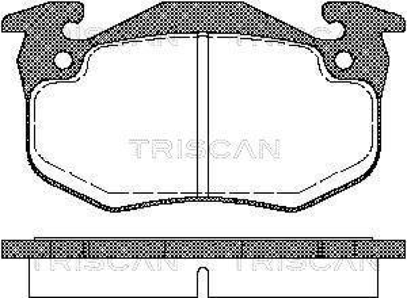 TRISCAN 8110 25177 Bremsbelag Vorne f&uuml;r Renault Twingo