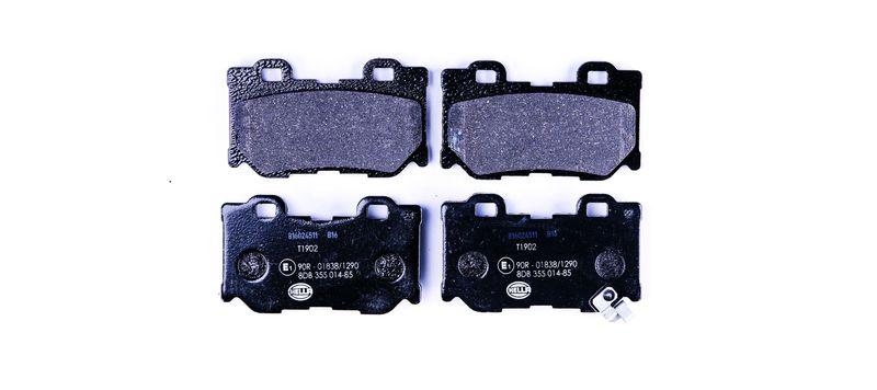 HELLA 8DB 355 014-851 Bremsbelagsatz, Scheibenbremsbelag f&uuml;r INFINITI