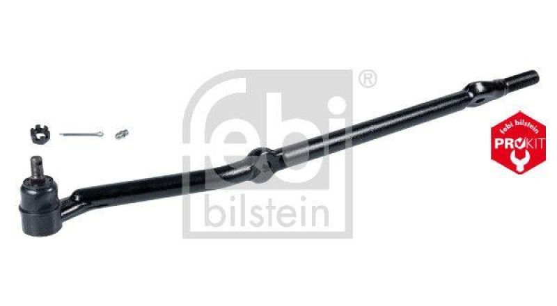 FEBI BILSTEIN 41096 Spurstangenendst&uuml;ck mit Kronenmutter, Splint und Schmiernippel f&uuml;r Jeep