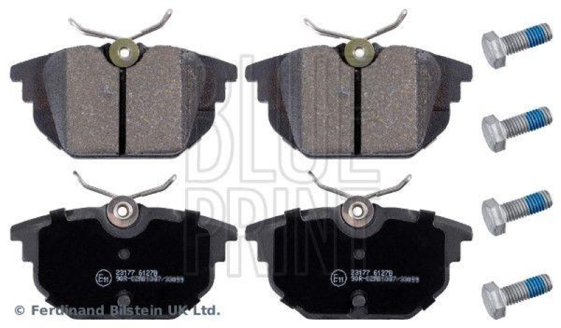 BLUE PRINT ADL144231 Bremsbelagsatz mit Schrauben f&uuml;r Fiat PKW