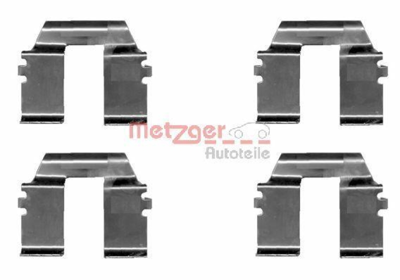 METZGER 109-1232 Zubeh&ouml;rsatz, Scheibenbremsbelag f&uuml;r FORD/SEAT/VW