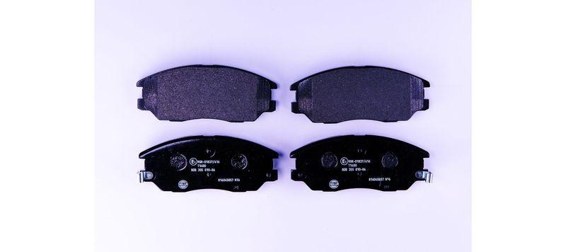 HELLA 8DB 355 010-861 Bremsbelagsatz, Scheibenbremsbelag f&uuml;r HYUNDAI/KIA/SSANGYONG