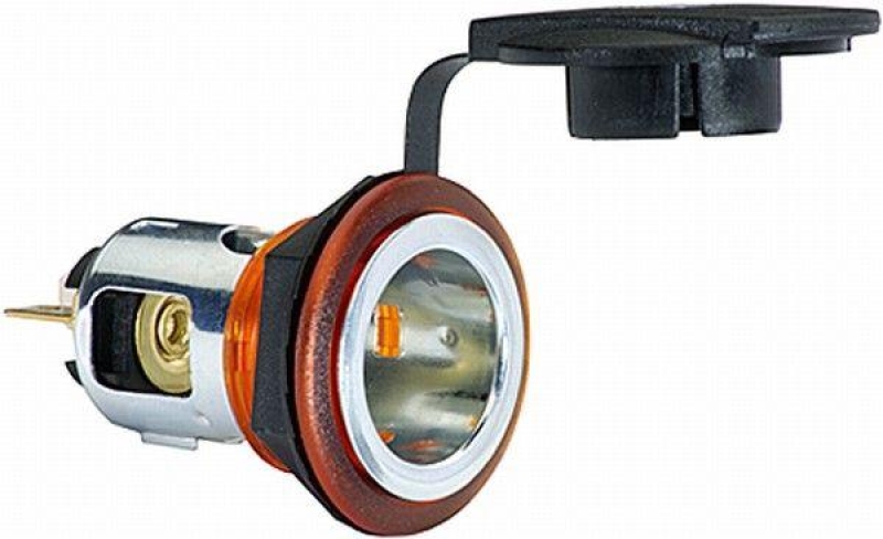 HELLA 8JB 008 023-051 Steckdose, rot geschraubt, Flachstecker