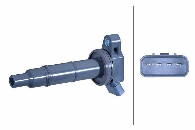 HELLA 5DA 358 000-381 Z&uuml;ndspule, 4 polig f&uuml;r TOYOTA