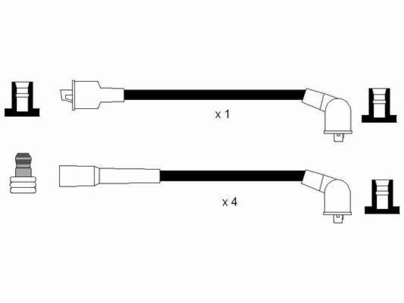 NGK 0900 Z&uuml;ndleitungssatz RC-SD402 |Z&uuml;ndkabel