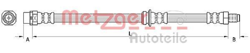 METZGER 4110946 Bremsschlauch f&uuml;r BMW VA links/rechts