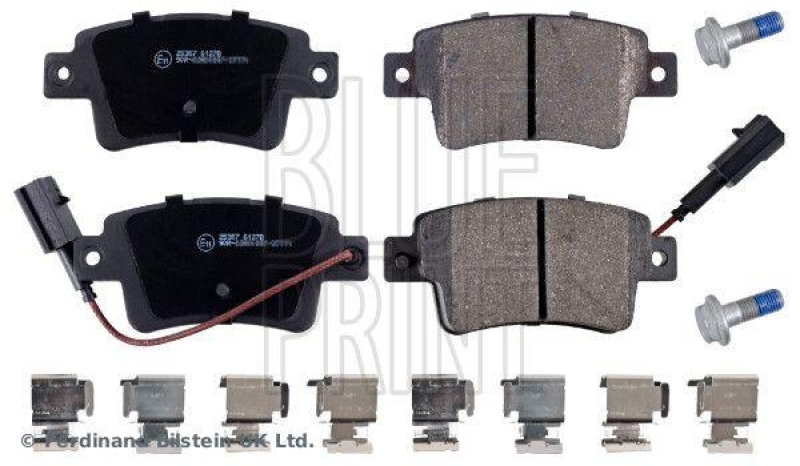 BLUE PRINT ADL144237 Bremsbelagsatz mit Befestigungsmaterial f&uuml;r Fiat PKW