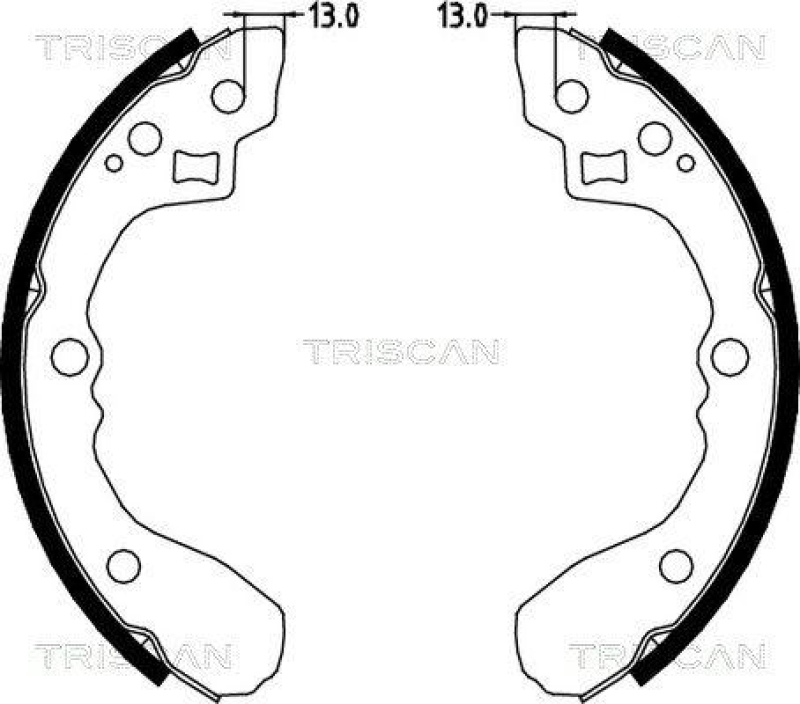 TRISCAN 8100 18001 Bremsbacken f&uuml;r Kia Rio