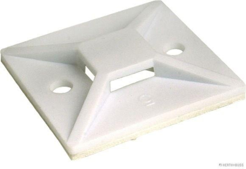 HERTH+BUSS 50265720 Befestigungssockel, Kabelbinder mit Klebefolie, 38 x 38 mm