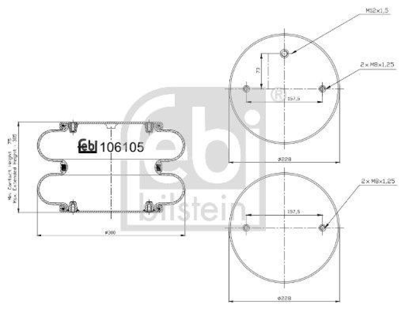 FEBI BILSTEIN 106105 Luftfederbalg