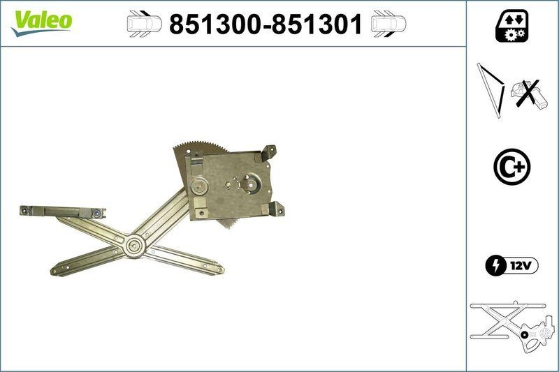 VALEO 851300 Fensterheber (o. Motor) vorne links VW Passat