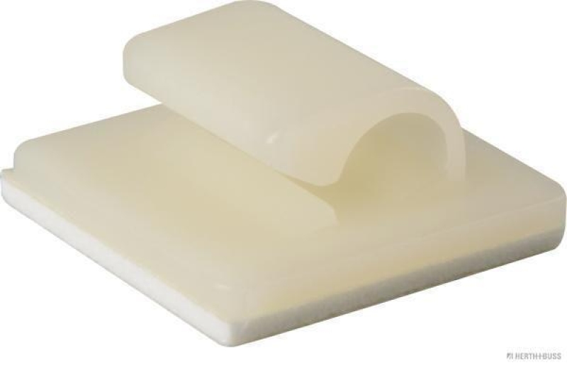 HERTH+BUSS 50265723 Befestigungssockel, Kabelstrang mit Klebefolie, 16 x 16 mm, für Kabel-Ø 4 mm