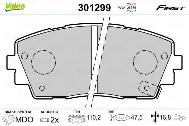 VALEO 301299 SBB-Satz FIRST