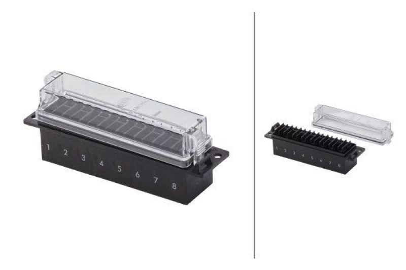 HELLA 8JD 005 993-061 Sicherungsdose, 8 polig Flachstecker