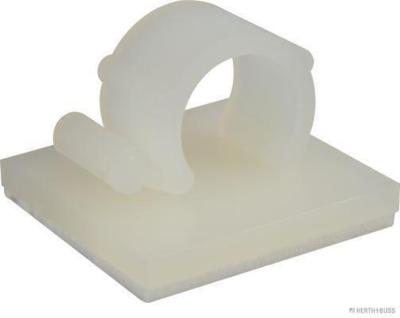 HERTH+BUSS 50265729 Befestigungssockel, Kabelstrang Klebefolie, 21 x 18 mm, für Kabel-Ø 9 mm