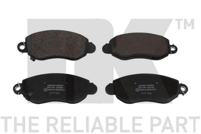 NK 222559 Bremsbelagsatz, Scheibenbremse f&uuml;r FORD