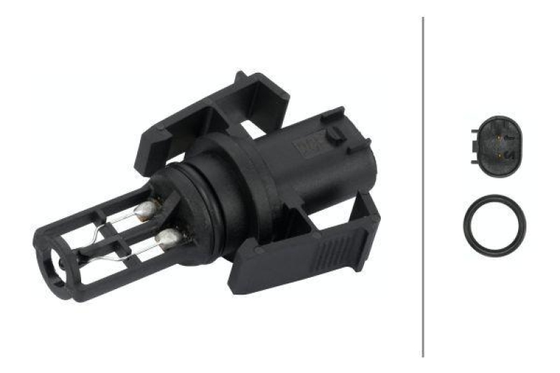 HELLA 6PT 009 109-291 Sensor, Ansauglufttemperatur für VW/DAEWOO/SSANGYONG/...