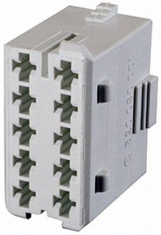 HELLA 8JD 010 076-002 Steckgehäuse, 10-polig Flachsteckerhülse